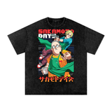 Sakamoto Days Acid Wash Oversize T-Shirt