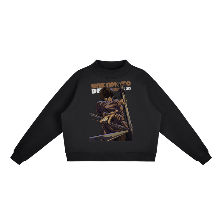 Nagumo Sakamoto Days Essential Fleece Mid-Neck Crew Sweatshirt