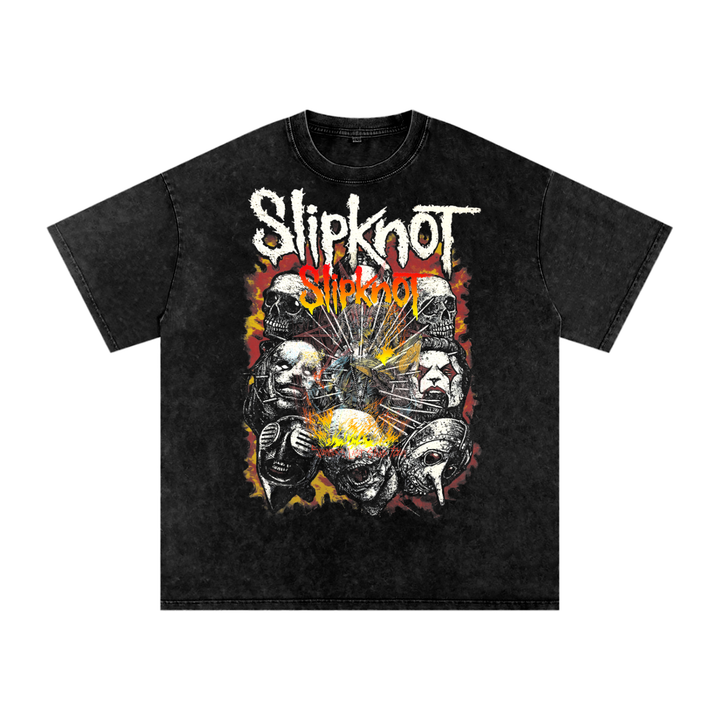 Slipknot Acid Wash Oversize T-Shirt