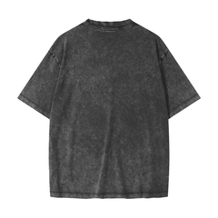 Jin Woo Solo Leveling Vintage Waxed Dyed Washed T-Shirt