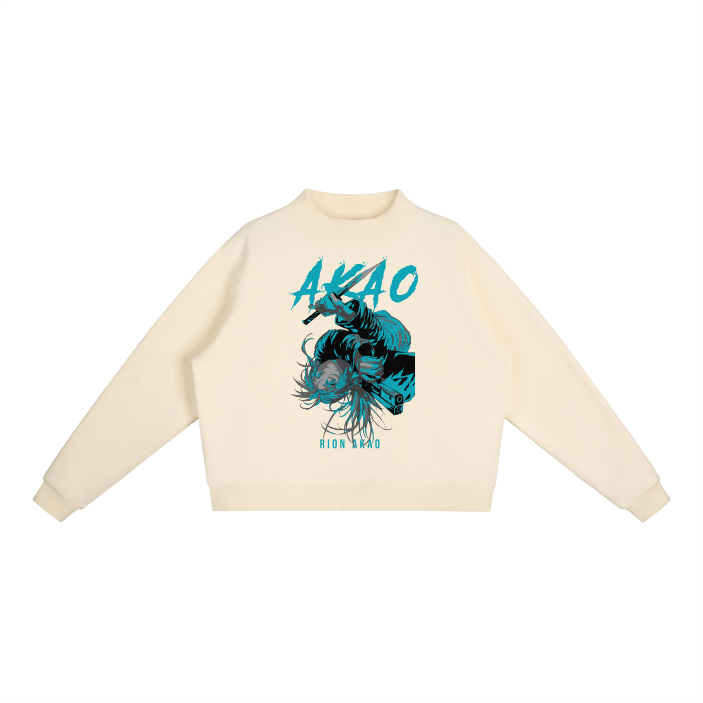 Akao Sakamoto Days Essential Fleece Mid-Neck Crew Sweatshirt