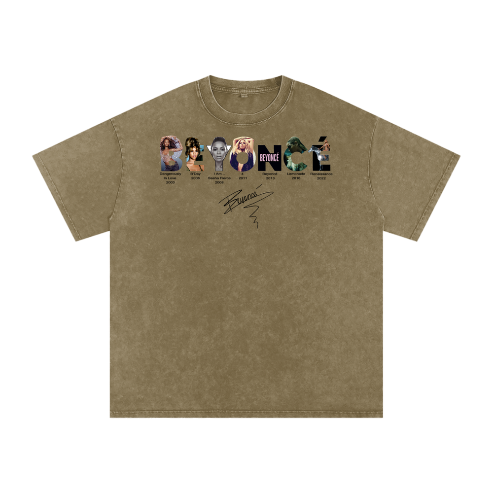 Beyonce Cowboy Carter Acid Wash Oversize T-Shirt