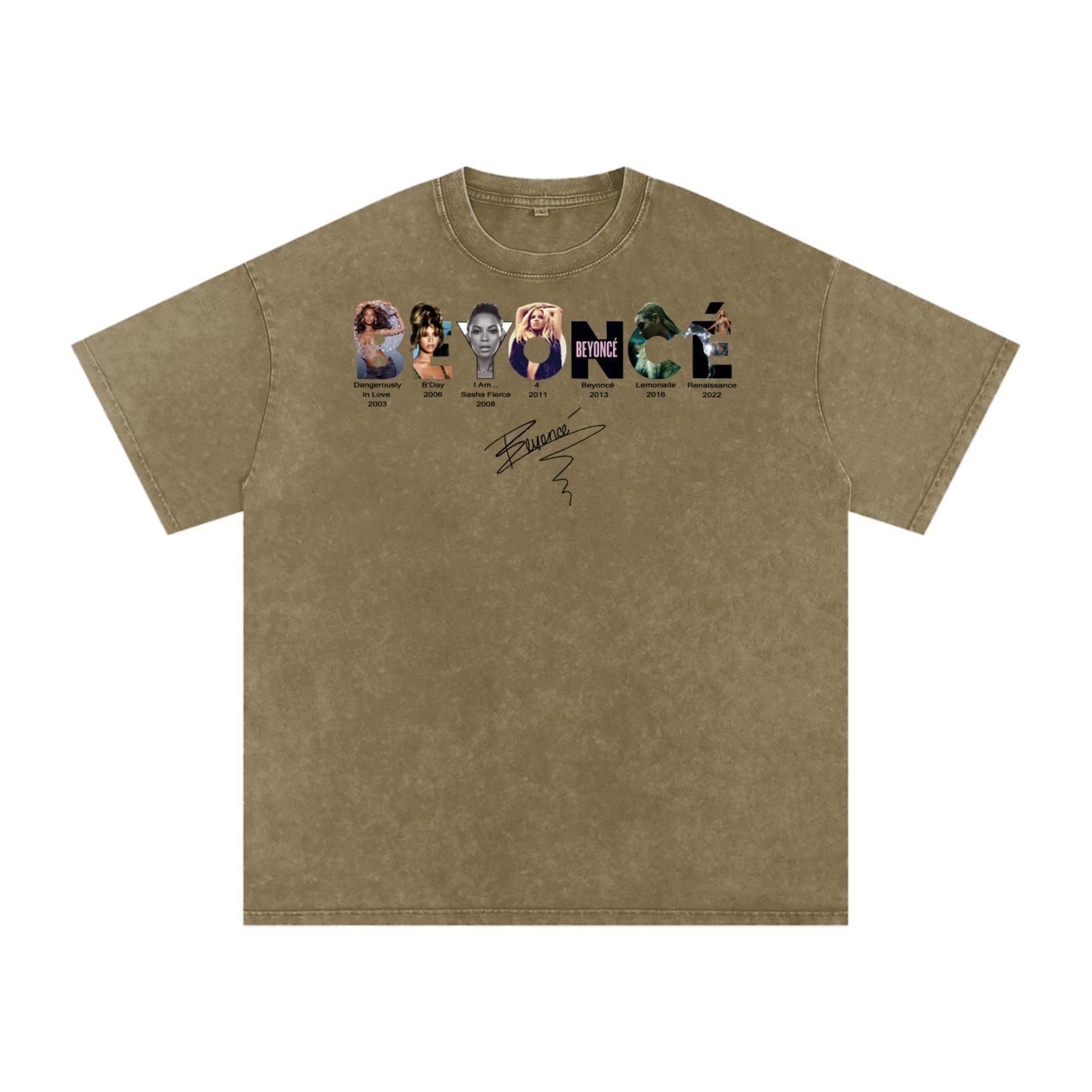 Beyonce Cowboy Carter Acid Wash Oversize T-Shirt