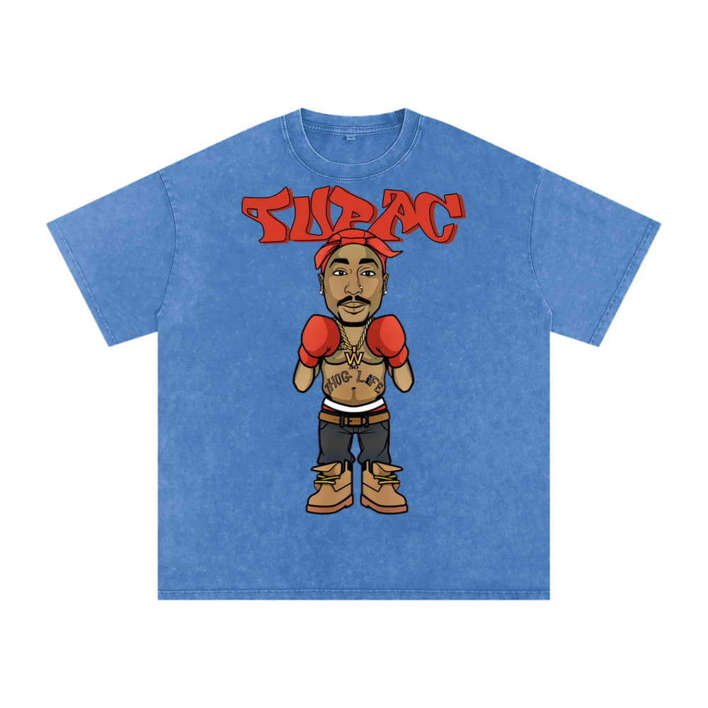 Tupac Shakur Acid Wash Oversize T-Shirt