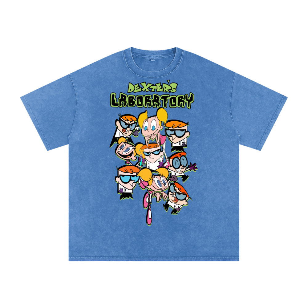 Dexters Laboratory Acid Wash Oversize T-Shirt