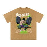 Zoro One Piece Acid Wash Oversize T-Shirt