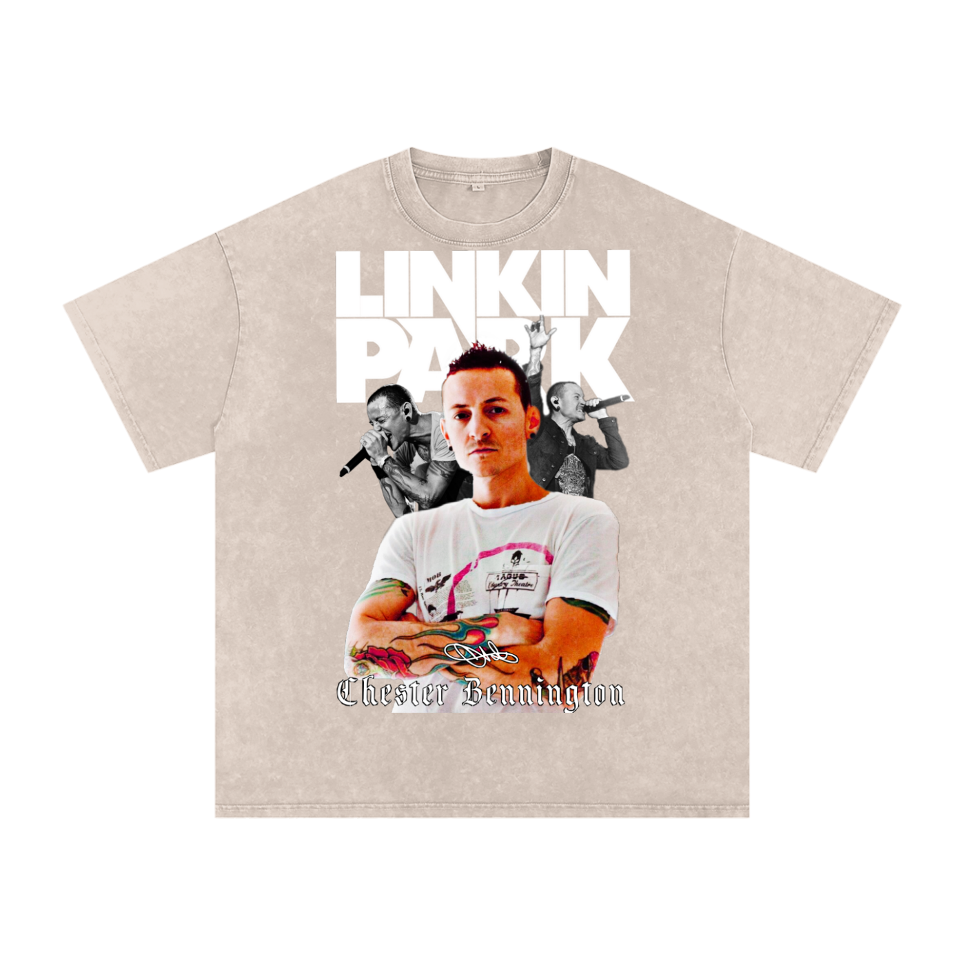 Linkin Park Acid Wash Oversize T-Shirt