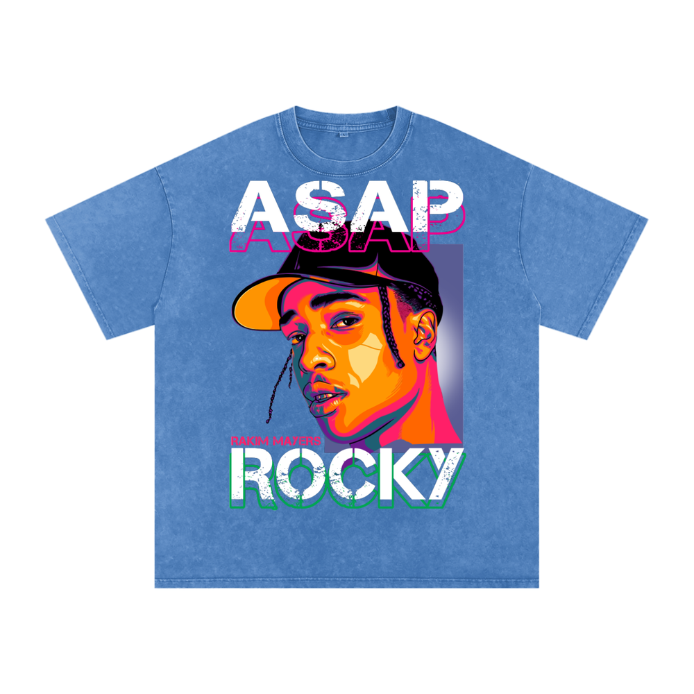 Asap Rocky Acid Wash Oversize T-Shirt