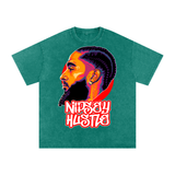 Nipsey Hustle Acid Wash Oversize T-Shirt