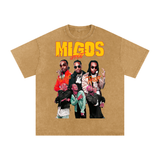 Migos Acid Wash Oversize T-Shirt