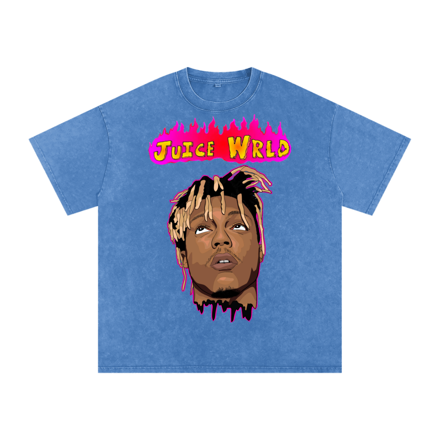 Juice WRLD Acid Wash Oversize T-Shirt
