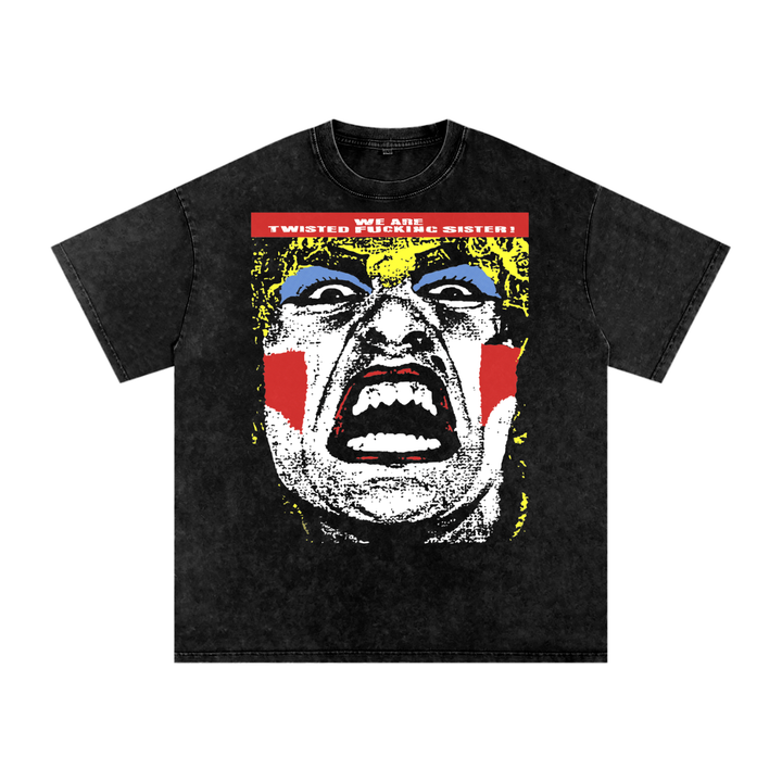 Twisted Sister Acid Wash Oversize T-Shirt