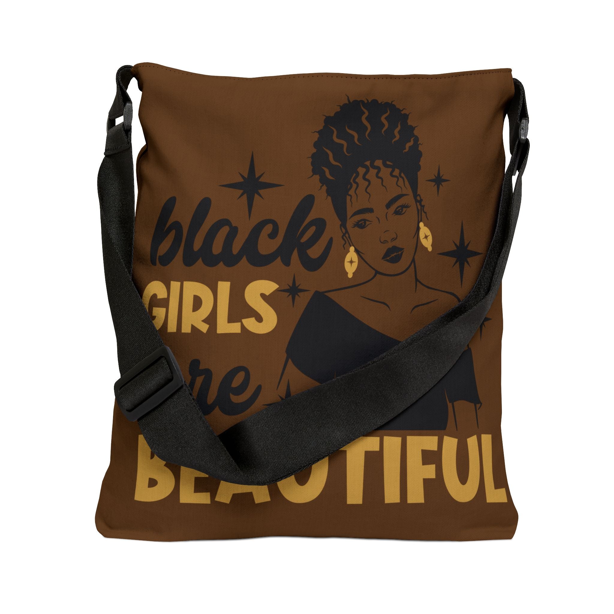 Black is Beautiful Adjustable Tote Bag (AOP)