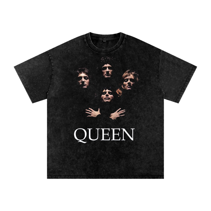 Queen Acid Wash Oversize T-Shirt