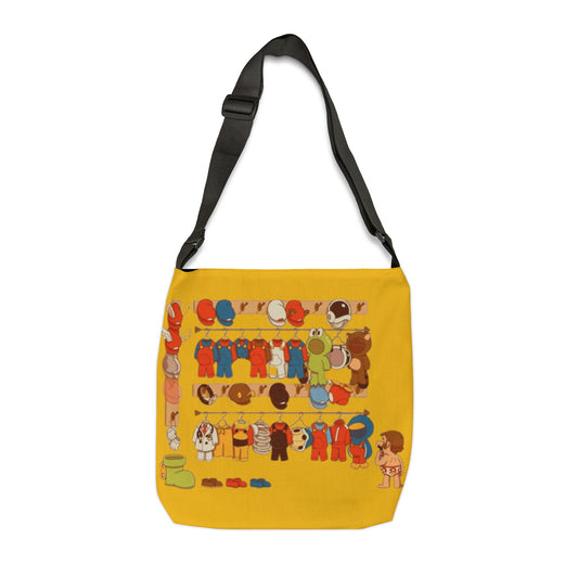 Mario Adjustable Tote Bag (AOP) - IGZ Clothing 