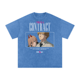 Denji x Power Chainsaw Man Acid Wash Oversize T-Shirt