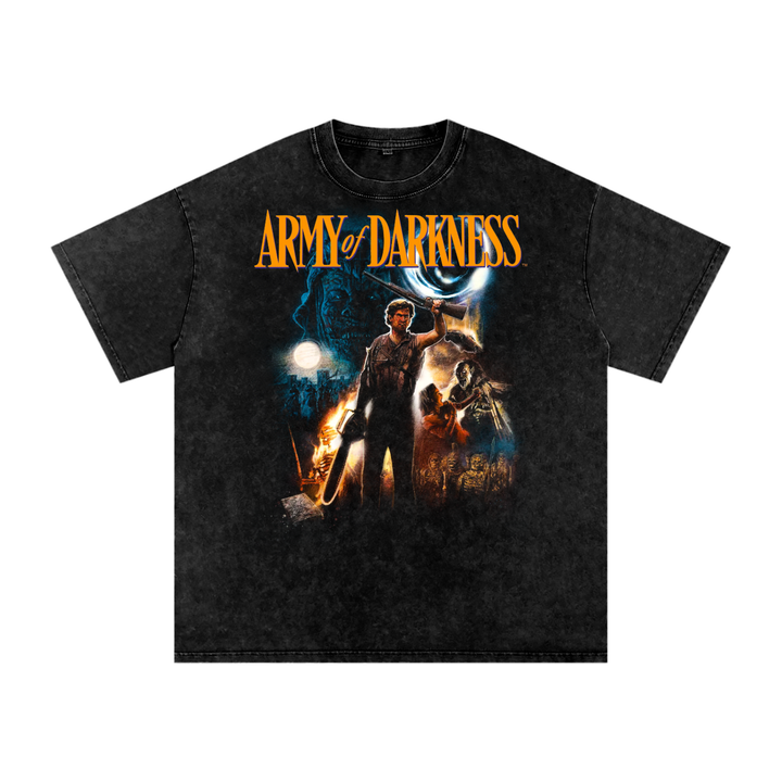Army of Darkness Acid Wash Oversize T-Shirt