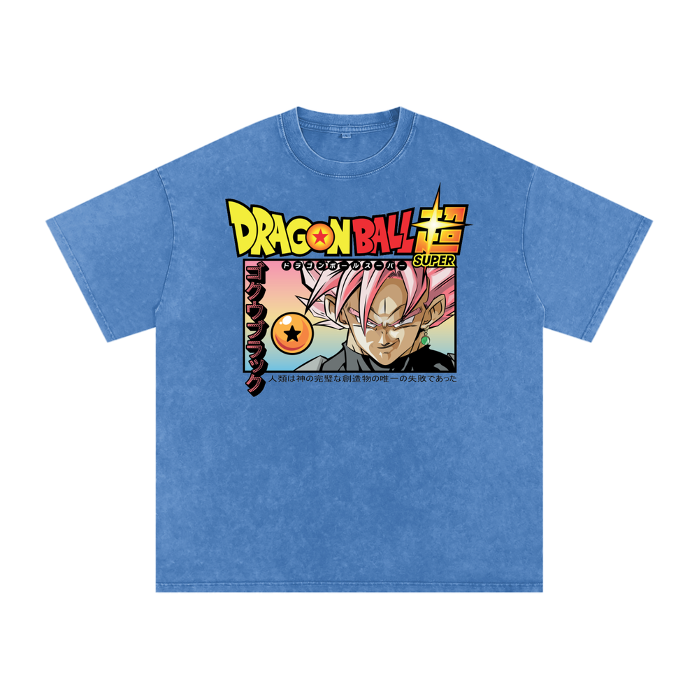 Goku Black Dragon ball Super Acid Wash Oversize T-Shirt