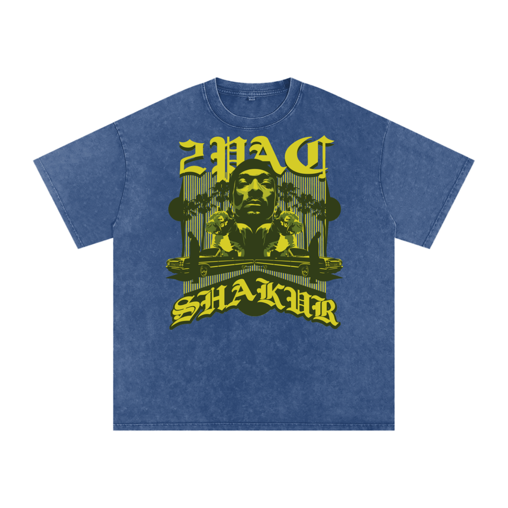 Tupac Shakur Acid Wash Oversize T-Shirt