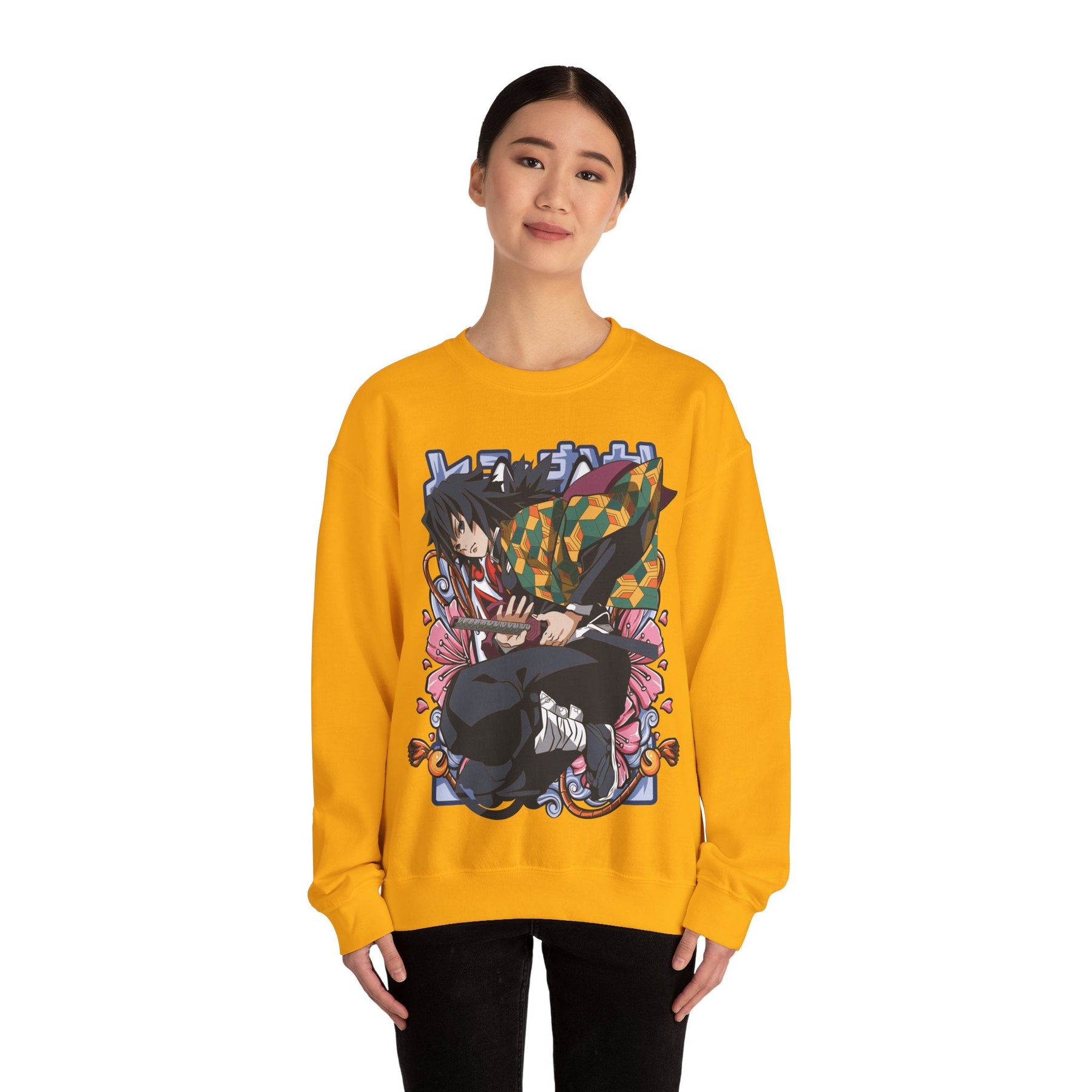 Giyu Demon Slayer Unisex Heavy Blend™ Crewneck Sweatshirt Printify