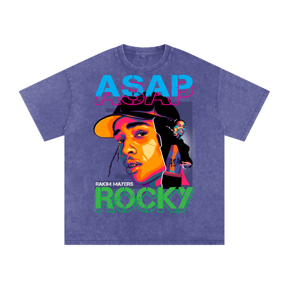 Asap Rocky Acid Wash Oversize T-Shirt