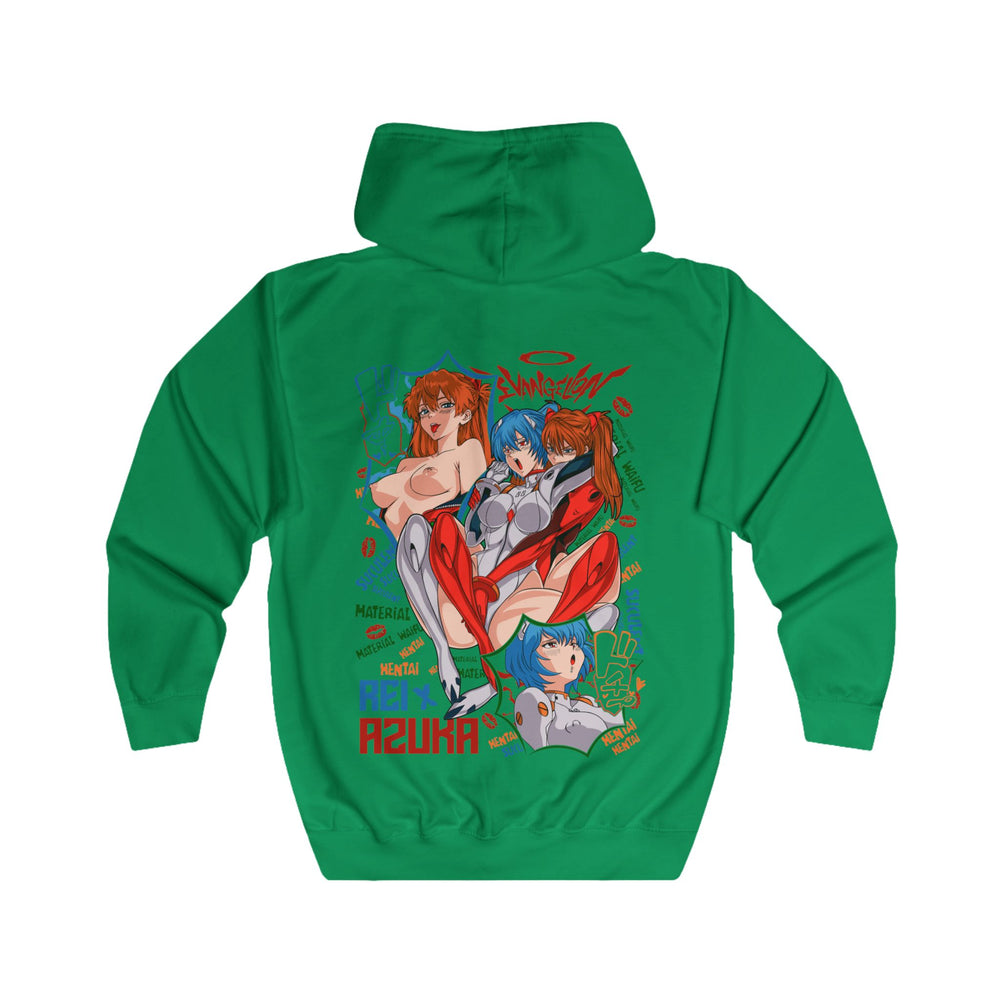 Asuka Evangelion Unisex Full Zip Hoodie