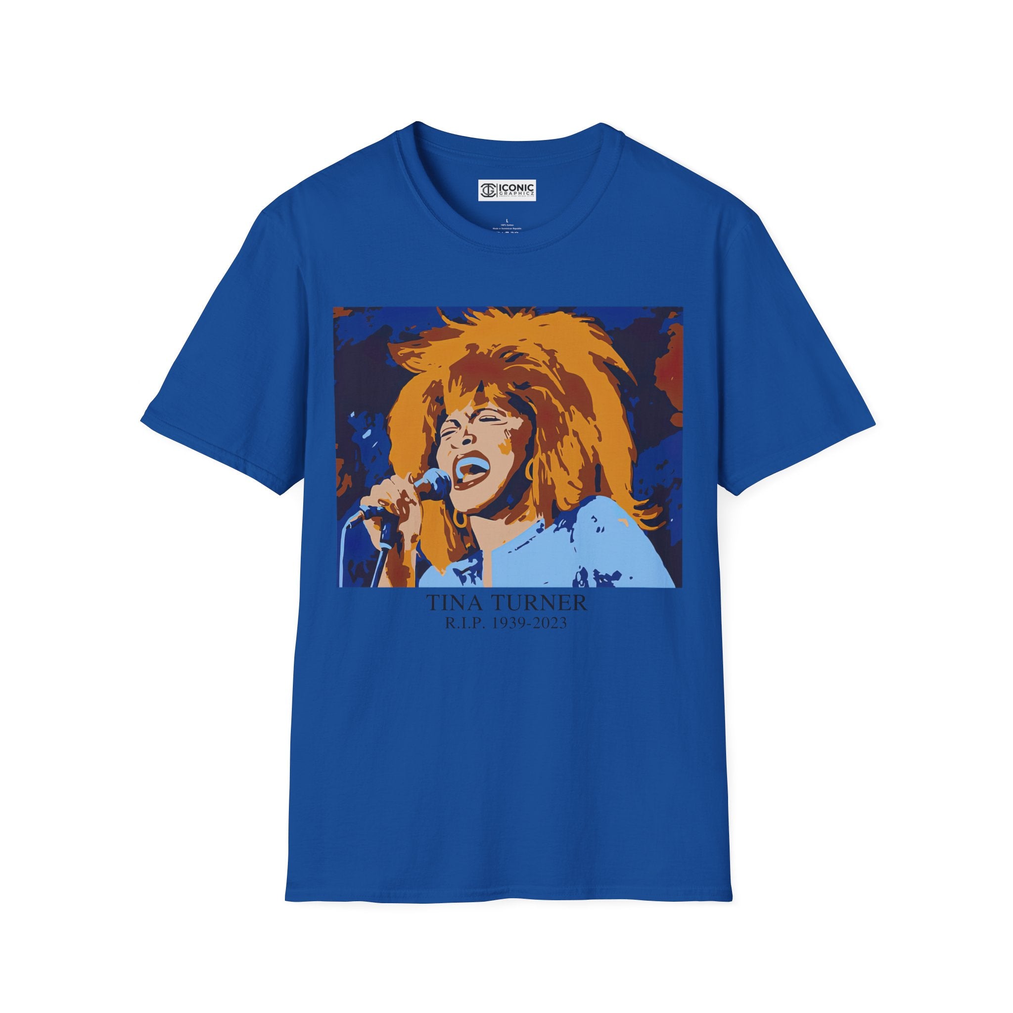 Tina Turner Unisex Softstyle T-Shirt - IGZ Clothing 