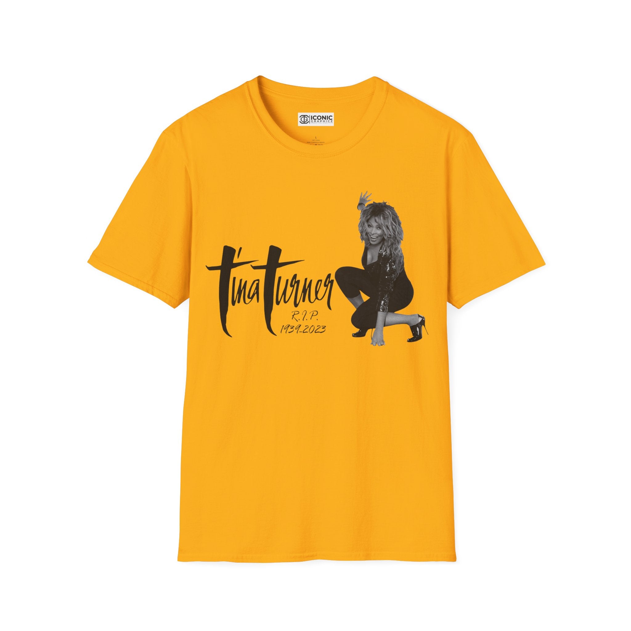 Tina Turner Unisex Softstyle T-Shirt - IGZ Clothing 