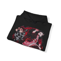 Tanjiro and Nezuko Unisex Heavy Blend™ Hooded Sweatshirt - IGZ Clothing 