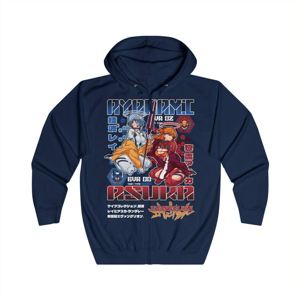 Asuka Evangelion Unisex Full Zip Hoodie