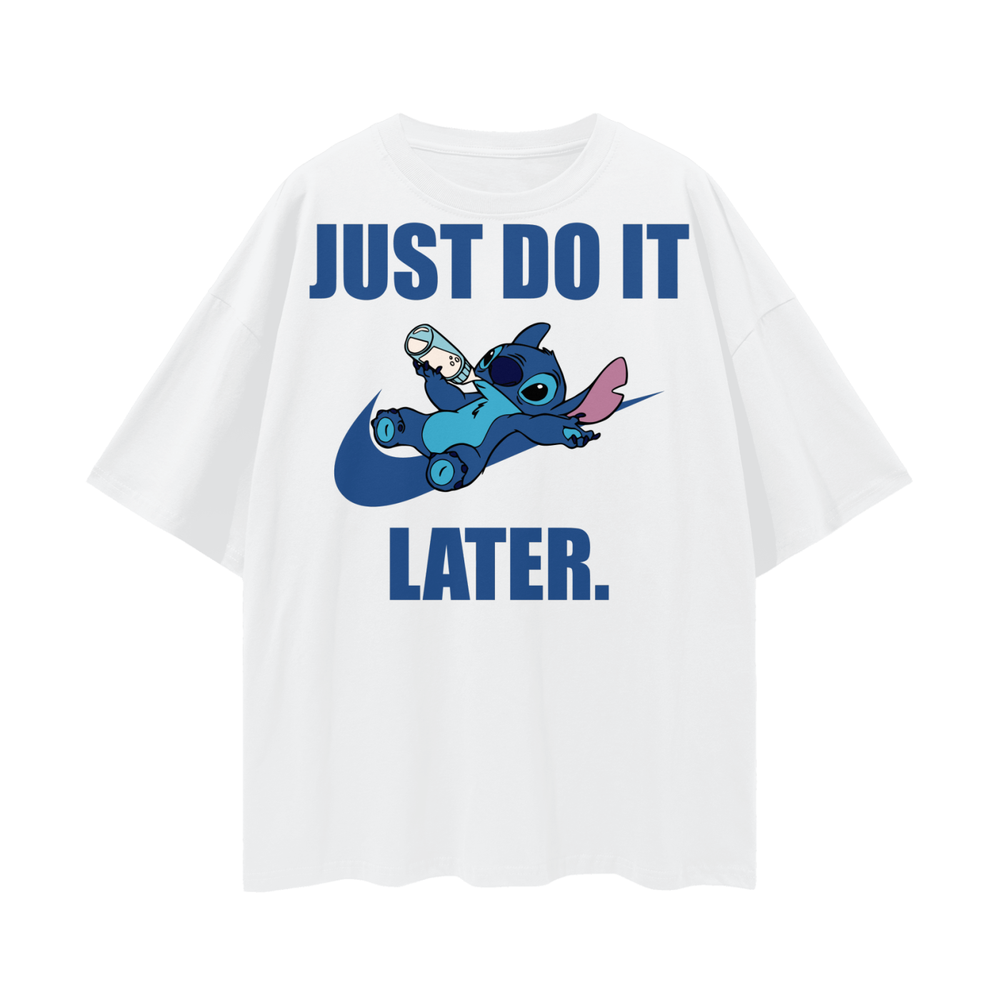 Stitch Oversize Deep Drop Shoulder Tee