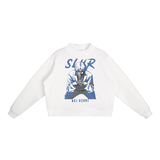 Slur Sakamoto Days Essential Fleece Mid-Neck Crew Sweatshirt