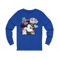 Minny Mouse Unisex Jersey Long Sleeve Tee - IGZ Clothing 