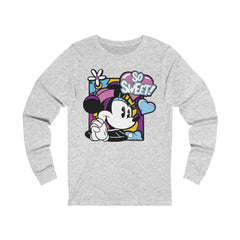 Minny Mouse Unisex Jersey Long Sleeve Tee - IGZ Clothing 