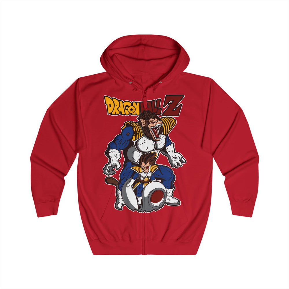 Vegeta DragonBall Z Unisex Full Zip Hoodie