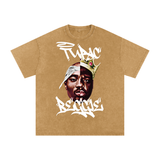 Tupac x Biggie Acid Wash Oversize T-Shirt