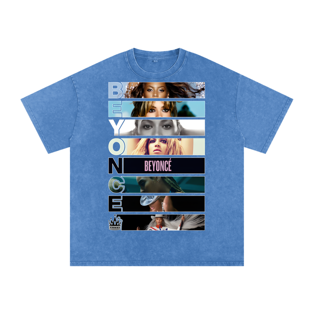 Beyonce Cowboy Carter Acid Wash Oversize T-Shirt