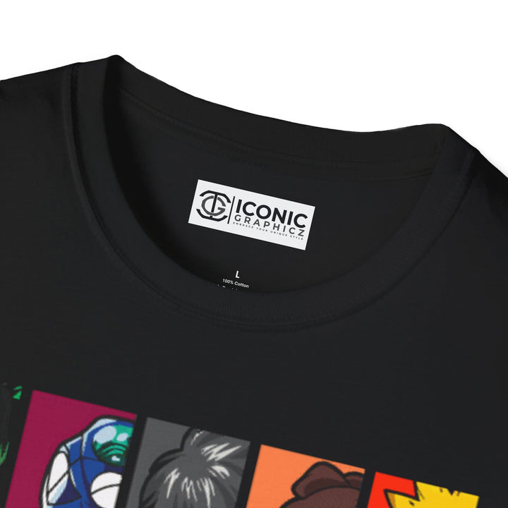 Anime Heros Unisex Softstyle T-Shirt - Premium T-Shirt from - Just $26! Shop now at IGZ Clothing 