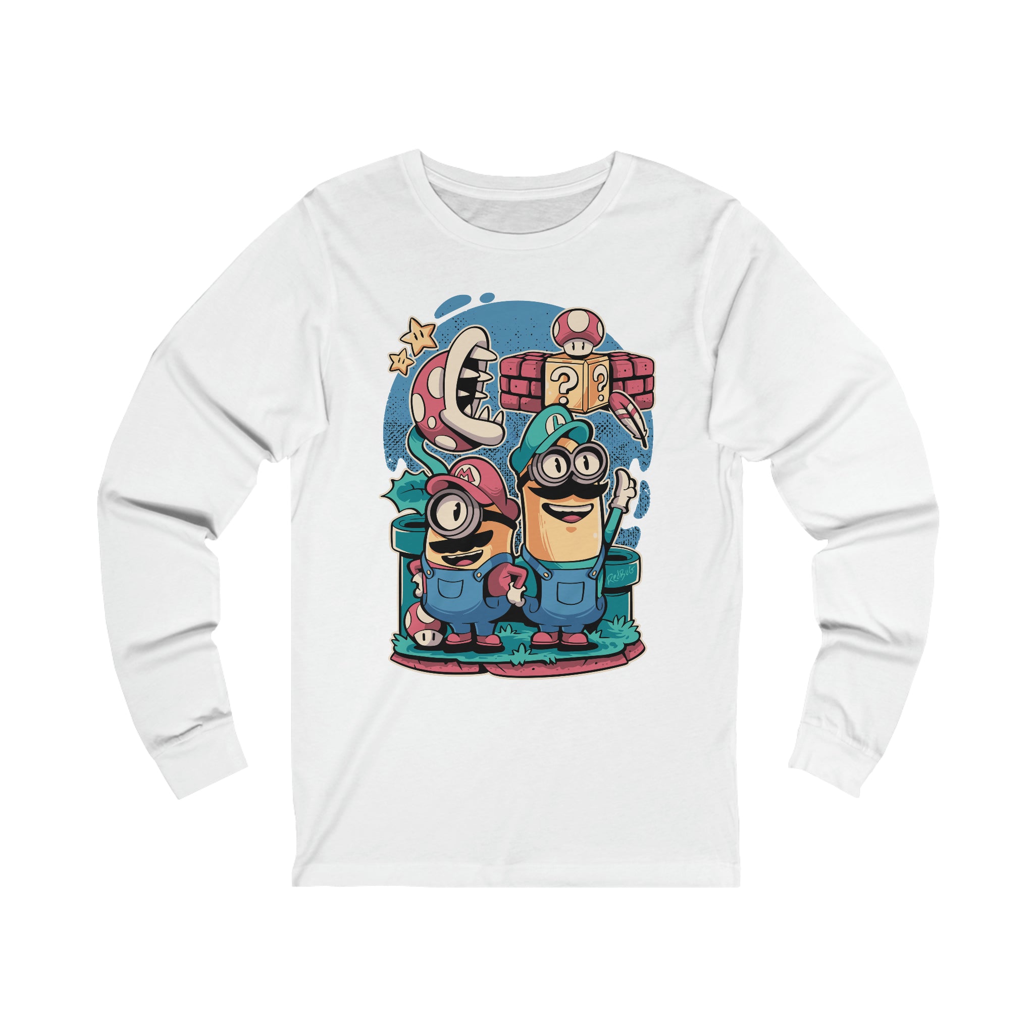 Mario Unisex Jersey Long Sleeve Tee - IGZ Clothing 