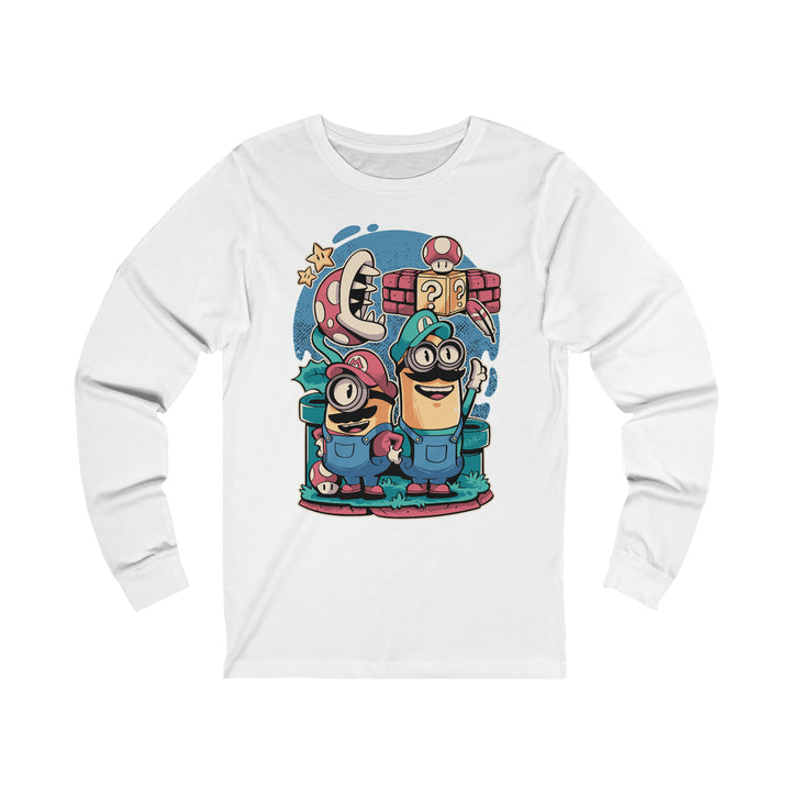 Mario Unisex Jersey Long Sleeve Tee - IGZ Clothing 