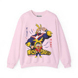 All Might and Deku Heavy Blend Crewneck Sweatshirt Printify