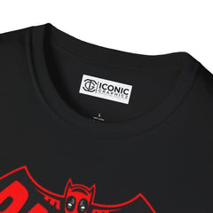 Deadpool Batpool Unisex Softstyle T-Shirt - IGZ Clothing 