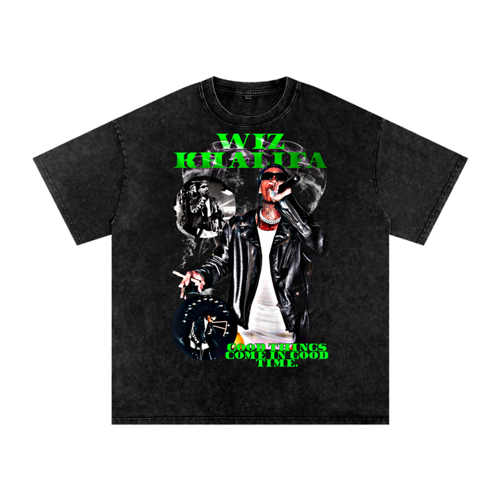 Wiz Khalifa Acid Wash Oversize T-Shirt