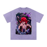Sasori Naruto Acid Wash Oversize T-Shirt