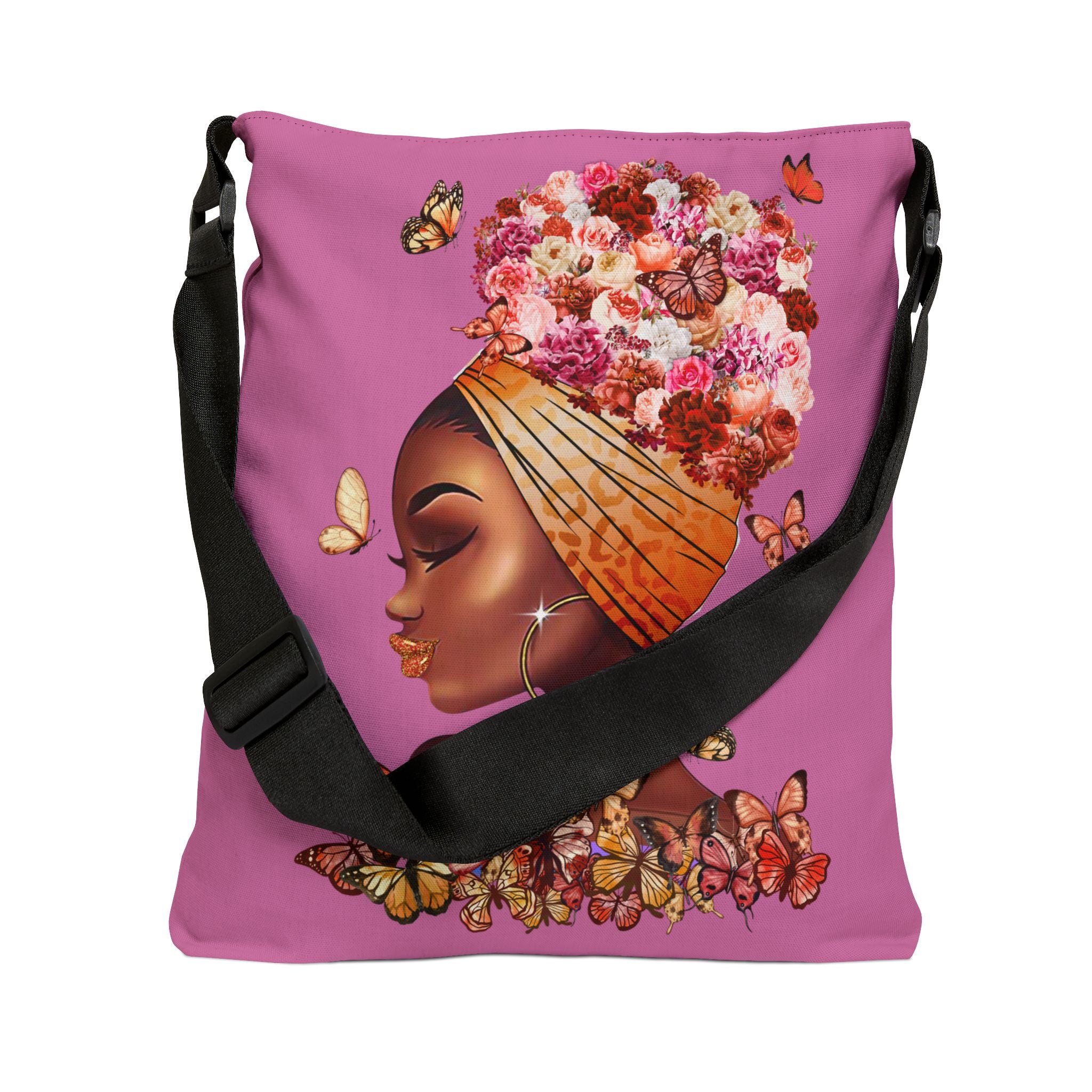 Ebony Beauty Adjustable Tote Bag (AOP)