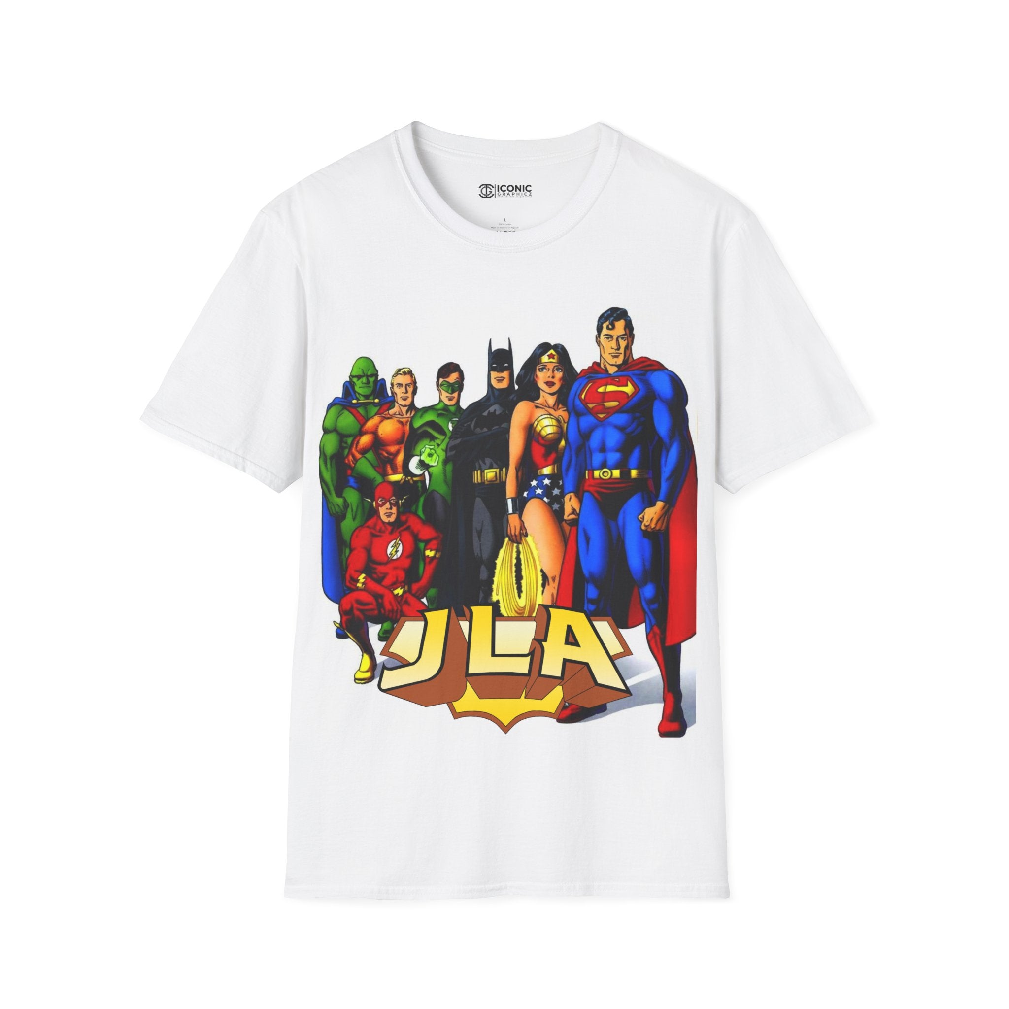 Justice League America Unisex Softstyle T-Shirt - IGZ Clothing 