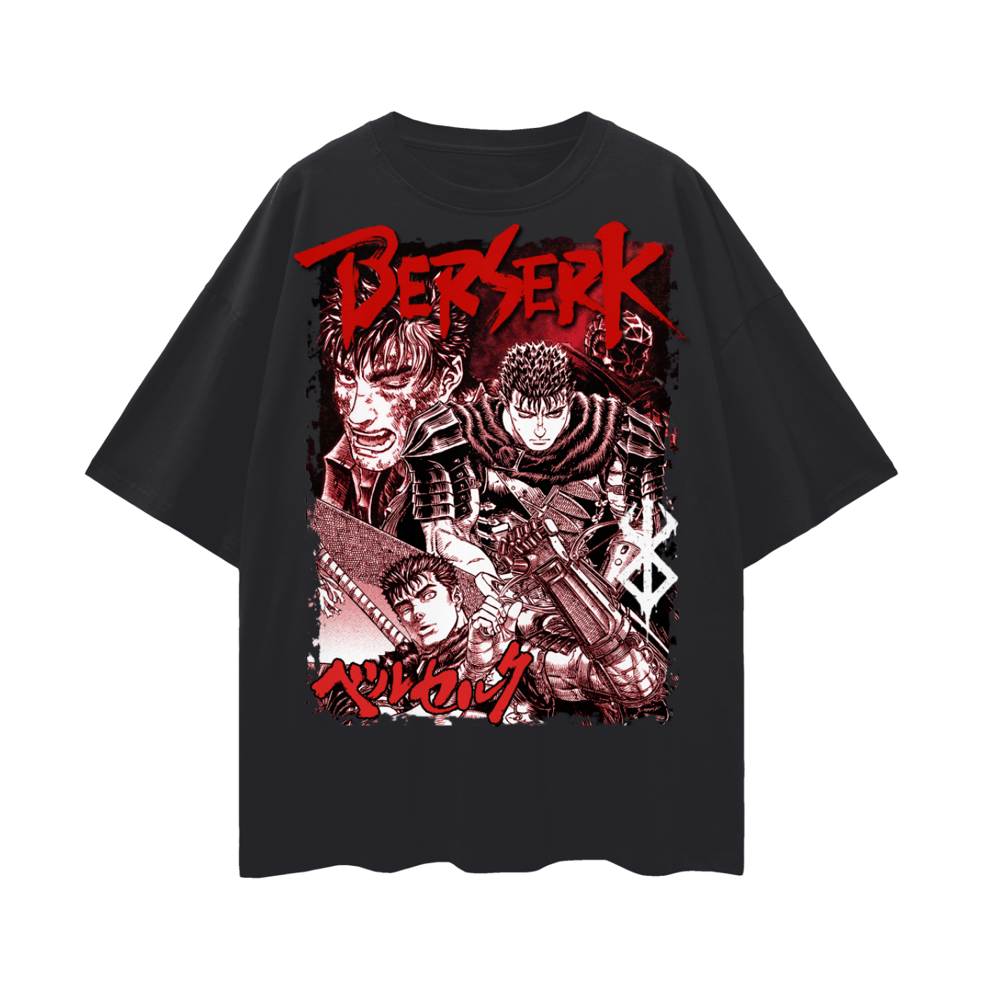 Gutz Berserk Oversize Deep Drop Shoulder Tee