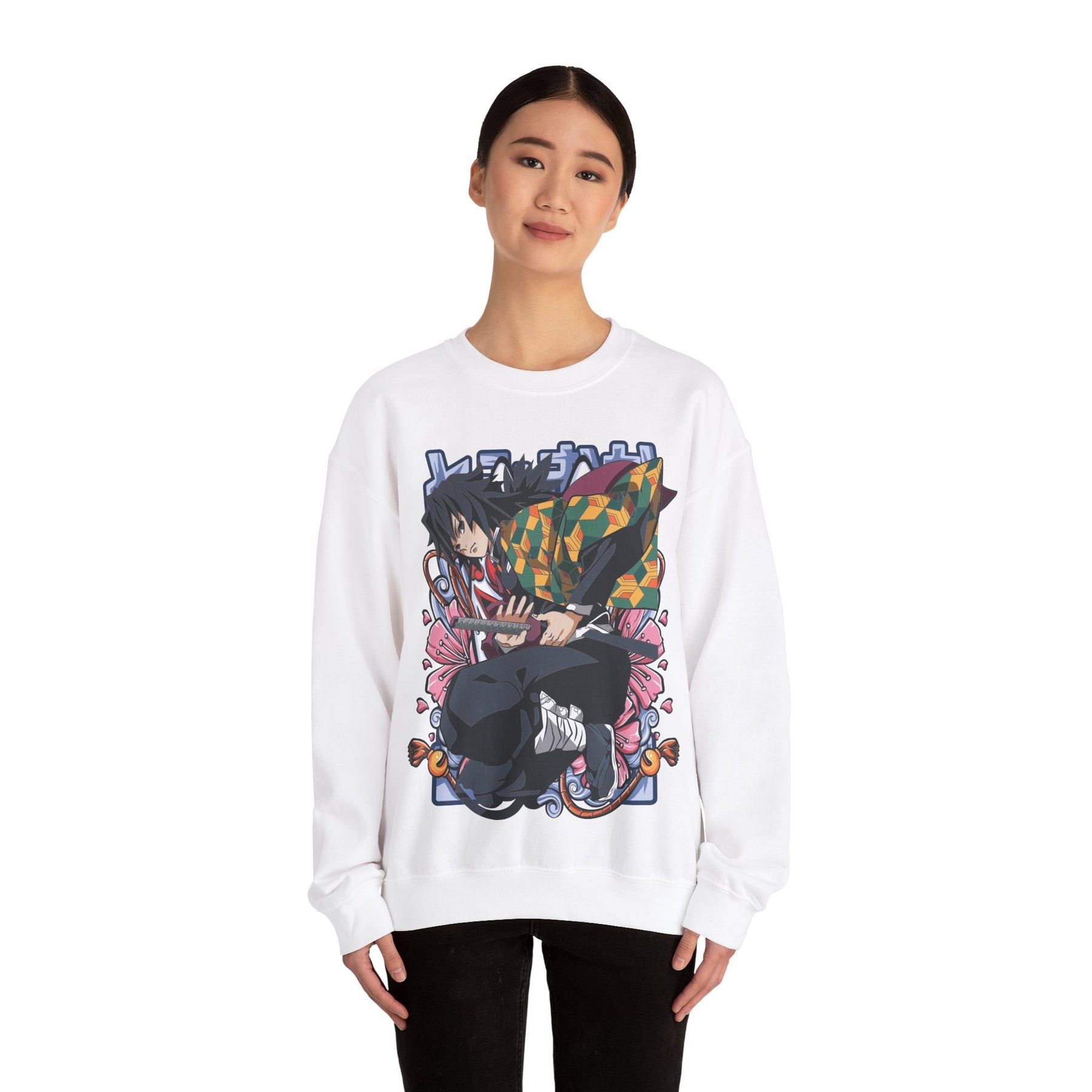 Giyu Demon Slayer Unisex Heavy Blend™ Crewneck Sweatshirt Printify