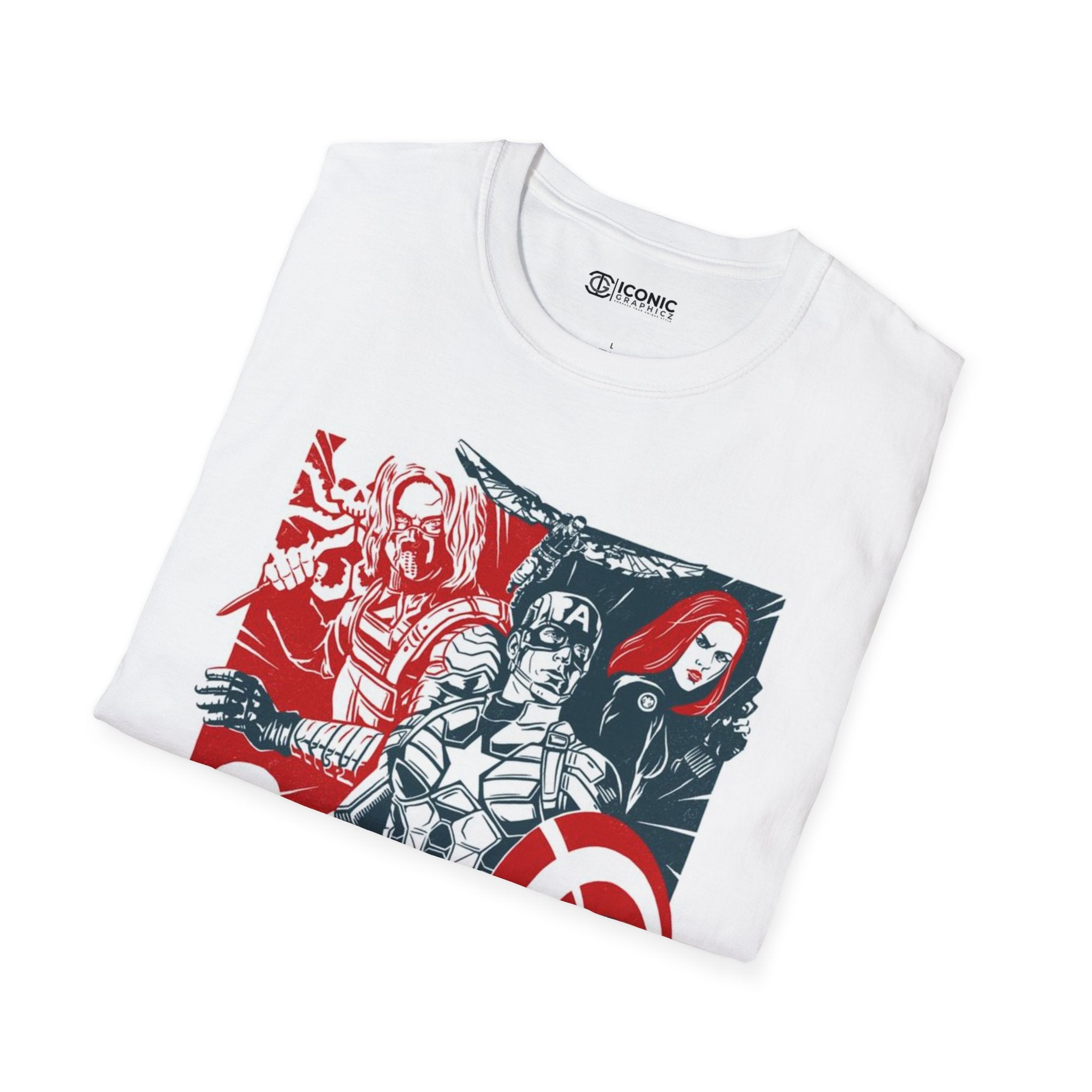 Captain America Unisex Softstyle T-Shirt - IGZ Clothing 