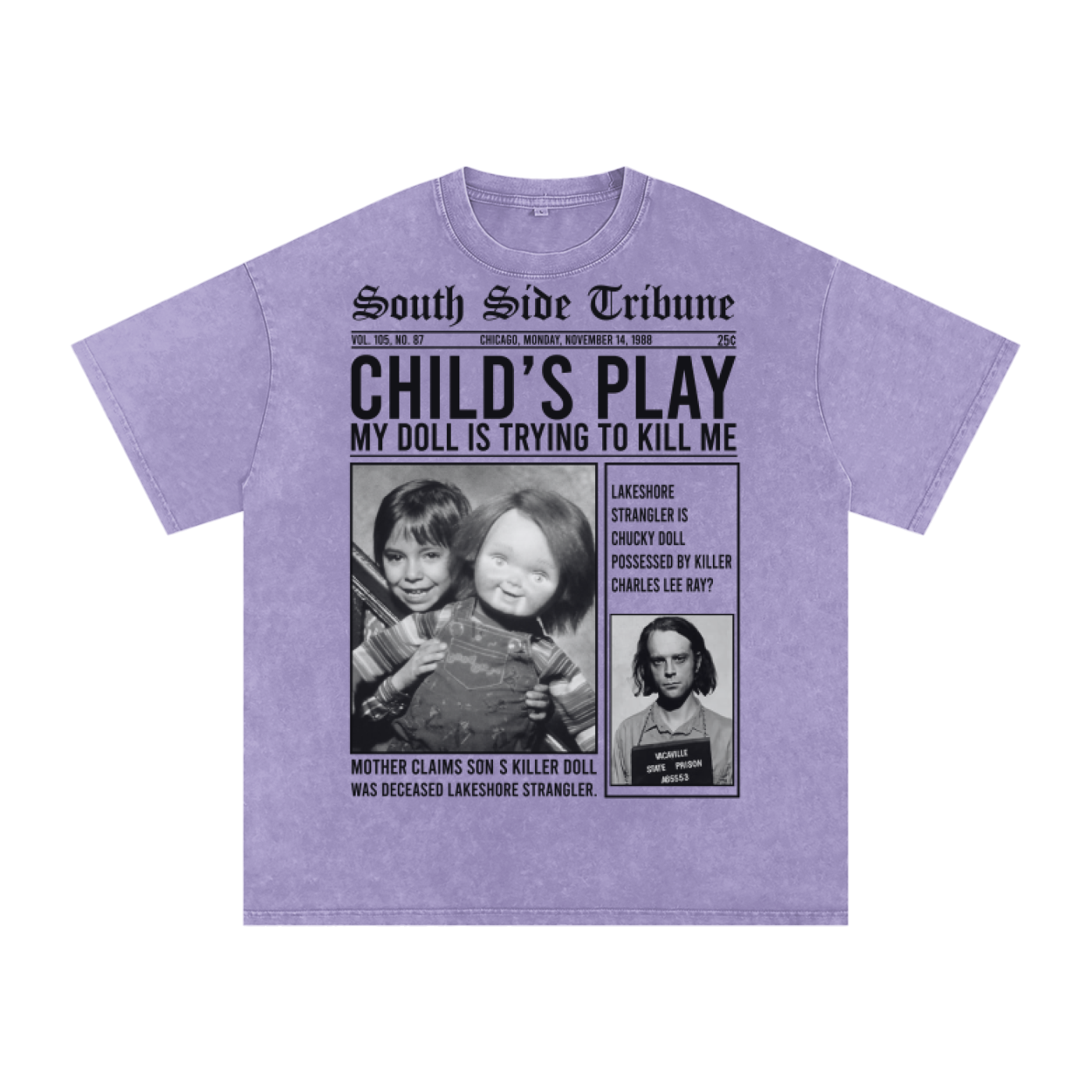 Chucky Acid Wash Oversize T-Shirt